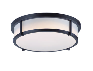 Maxim Lighting Rogue 17" 3-Light Flush Mount Black
