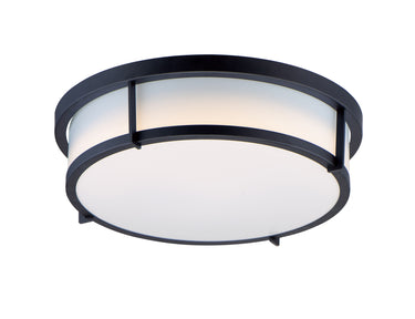 Maxim Lighting Rogue 13" 2-Light Flush Mount Black