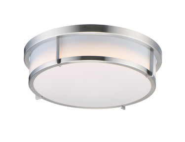 Maxim Lighting Rogue 13" 2-Light Flush Mount Satin Nickel