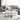 Finesse Decor Marmo Reflection Square Coffee Table - Chrome and White Marble