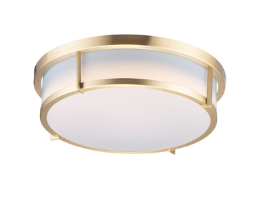 Maxim Lighting Rogue 17" LED Flush Mount Satin Brass