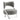 Finesse Decor Aura Modern Accent Chair - Gray and Chrome