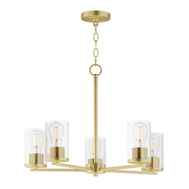 Maxim Lighting Lateral 5-Light Chandelier Satin Brass
