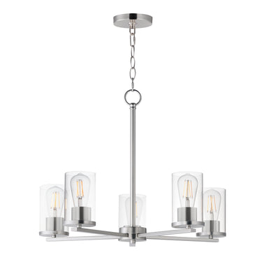 Maxim Lighting Lateral 5-Light Chandelier Satin Nickel
