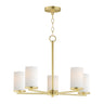 Maxim Lighting Lateral 5-Light Chandelier Satin Brass
