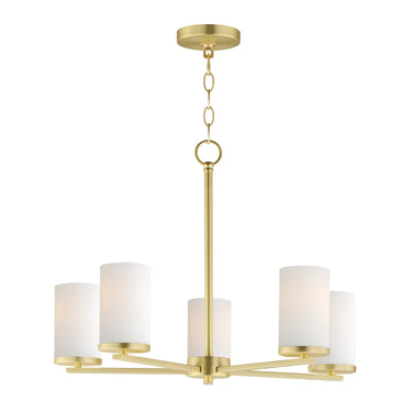 Maxim Lighting Lateral 5-Light Chandelier Satin Brass