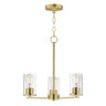 Maxim Lighting Lateral 3-Light Chandelier Satin Brass