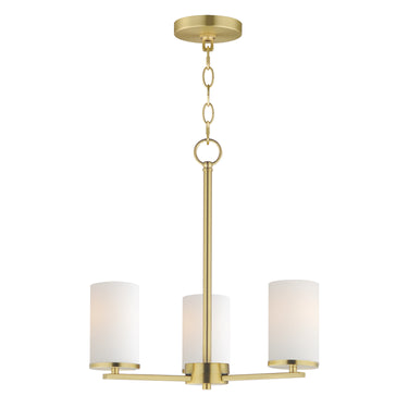 Maxim Lighting Lateral 3-Light Chandelier Satin Brass