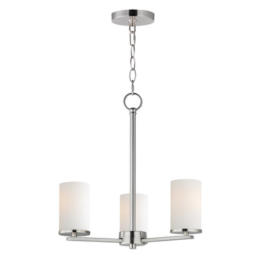 Maxim Lighting Lateral 3-Light Chandelier Satin Nickel