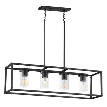 Maxim Lighting Lateral 4-Light Linear Pendant Black