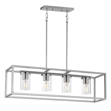 Maxim Lighting Lateral 4-Light Linear Pendant Satin Nickel