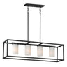 Maxim Lighting Lateral 4-Light Linear Pendant Black