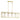 Maxim Lighting Lateral 4-Light Linear Pendant Satin Brass