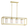 Maxim Lighting Lateral 4-Light Linear Pendant Satin Brass