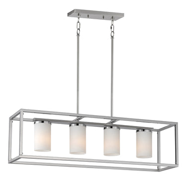 Maxim Lighting Lateral 4-Light Linear Pendant Satin Nickel