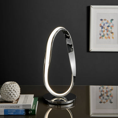 Finesse Decor Carter Table Lamp Chrome