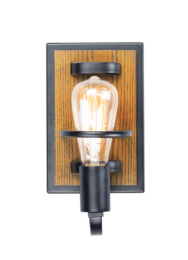 Maxim Lighting Black Forest Wall Sconce Black/Ashbury