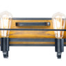 Maxim Lighting Black Forest 2-Light Bath Vanity Black/Ashbury