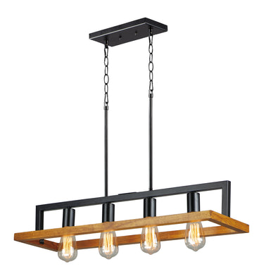 Maxim Lighting Black Forest 4-Light Chandelier Black/Ashbury