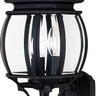 Maxim Lighting Crown Hill 3-Light Outdoor Wall Lantern Black