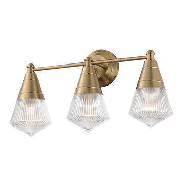 Maxim Lighting Hargreaves 3-Light Bath Vanity Natural Aged Brass