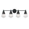 Maxim Lighting Hargreaves 4-Light Bath Vanity Black