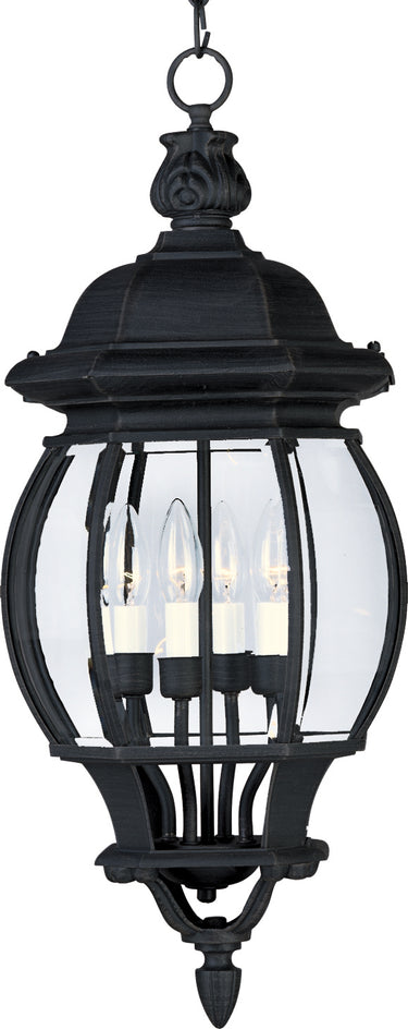 Maxim Lighting Crown Hill 4-Light Outdoor Hanging Lantern Black