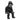 Finesse Decor Cool Dude with Hoodie Sculpture Black & Chrome