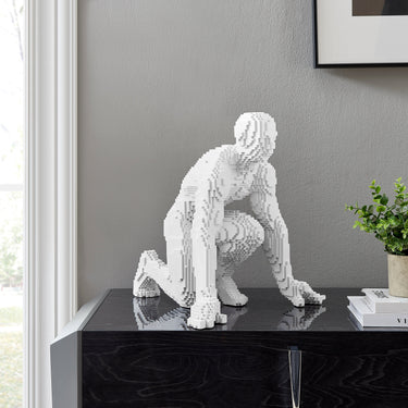 Finesse Decor Pixel Running Man Matte White