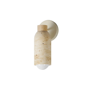 Maxim Lighting Pompeii Wall Sconce Travertine/Oyster