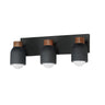 Maxim Lighting Pompeii 3-Light Bath Vanity Lava/Black