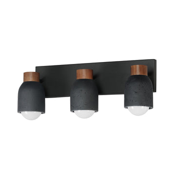 Maxim Lighting Pompeii 3-Light Bath Vanity Lava/Black