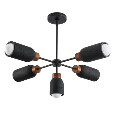 Maxim Lighting Pompeii 5-Light Pendant Lava/Black