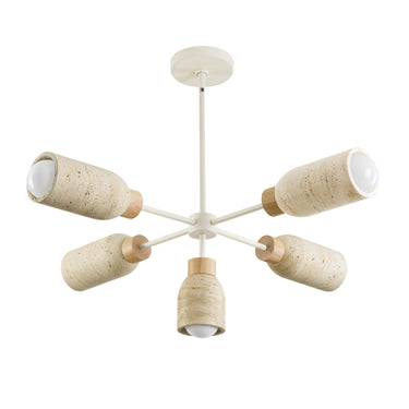 Maxim Lighting Pompeii 5-Light Pendant Travertine/Oyster