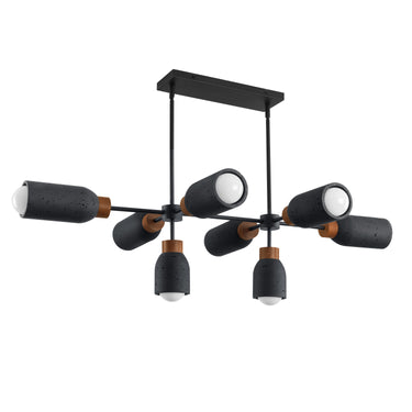 Maxim Lighting Pompeii 8-Light Pendant Lava/Black