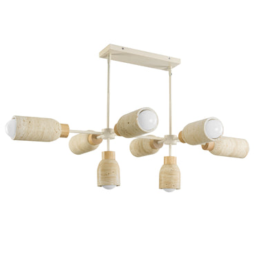 Maxim Lighting Pompeii 8-Light Pendant Travertine/Oyster
