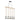 Finesse Decor Wood and Ropes 5 Light Chandelier Black