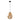 Finesse Decor Iron and Ropes 1 Light 12" Diam Pendant Black and Beige