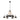Finesse Decor Steel and Ropes 6 Light Chandelier Black