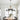 Finesse Decor Steel and Ropes 6 Light Chandelier Black