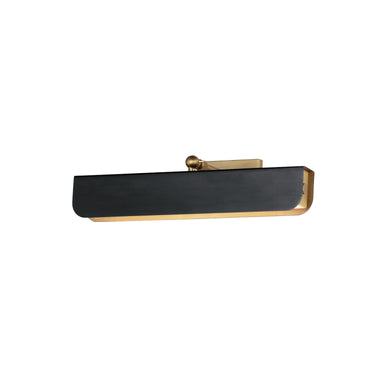 Maxim Lighting Miles 18" Articulating LED Wall Sconce Black/Natural Aged Brass