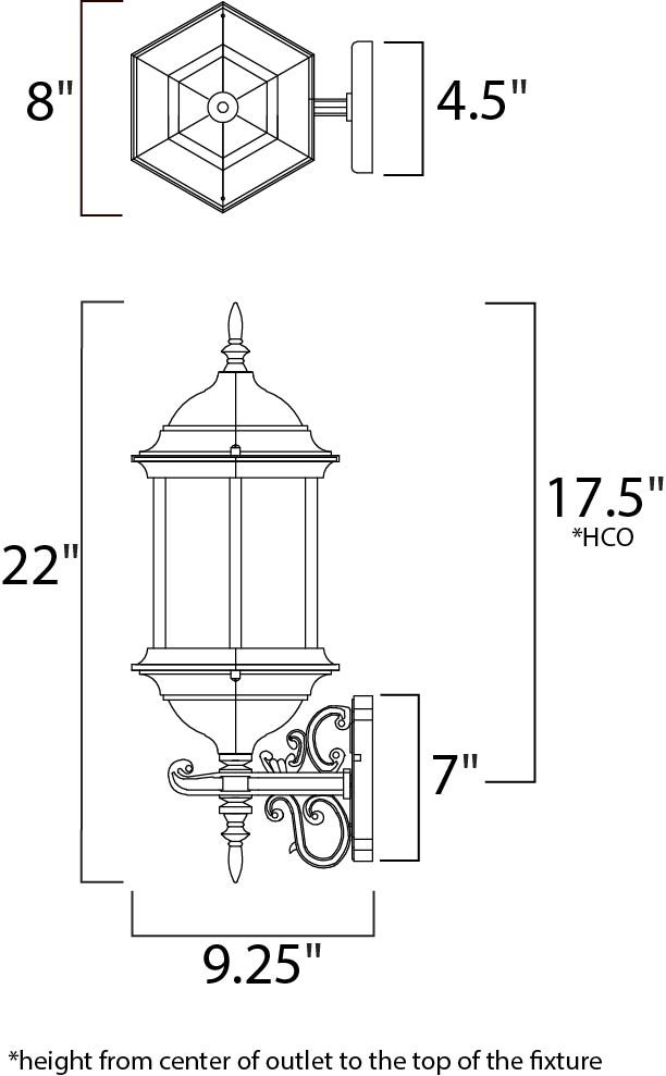 Maxim Builder Cast Outdoor Wall Mount