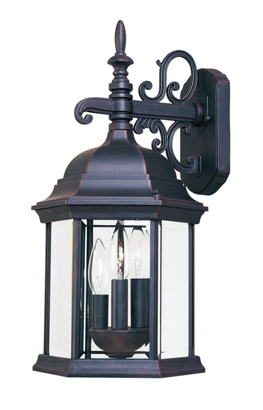 Maxim Lighting Builder Cast 3-Light Outdoor Wall Mount Empire Bronze