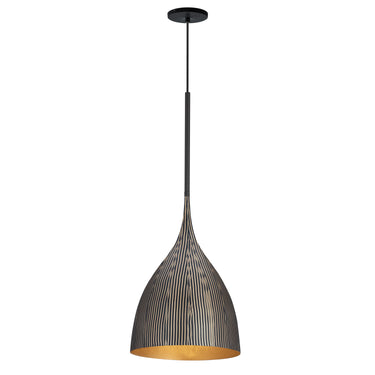 Maxim Lighting Fleur Small Pendant Black/Gold