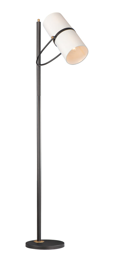 Maxim Lighting Oscar 2-Light Floor Lamp Bronze/Antique Brass
