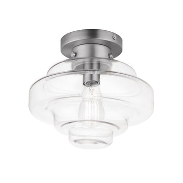 Maxim Lighting Harbor Flush Mount Satin Nickel