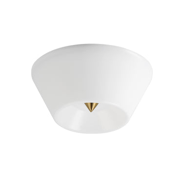Maxim Lighting Tack LED Flush Mount Natural Aged Brass