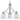 Maxim Lighting Axis 3-Light Chandelier Satin Nickel