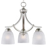 Maxim Lighting Axis 3-Light Chandelier Satin Nickel