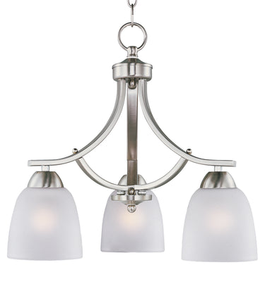 Maxim Lighting Axis 3-Light Chandelier Satin Nickel